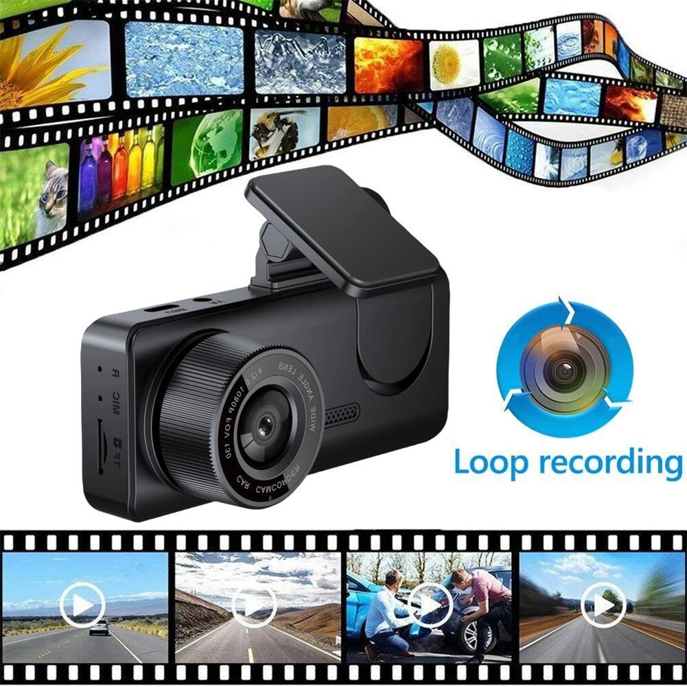 3-канальная автомобильная видеорегистраторная камера с записью спереди, сзади и внутри 1080P Full High Definition Loop Recording, обнаружение движения