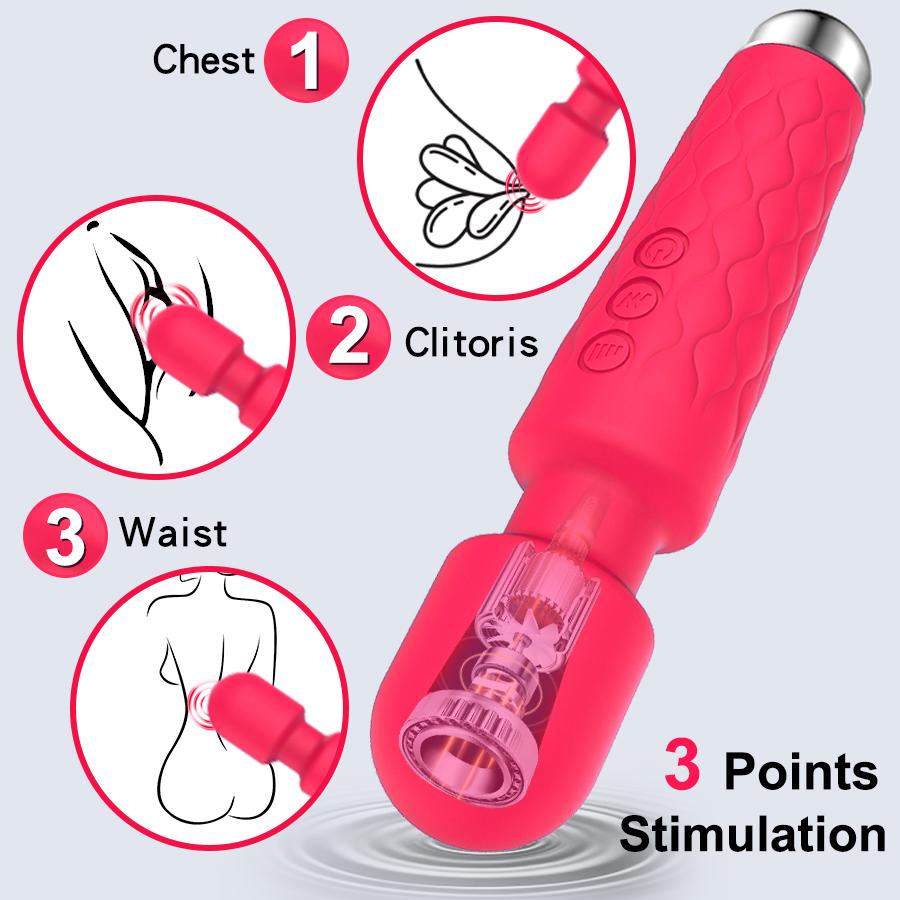 20 Speed Powerful Clitoris Vibrator for Women AV Magic Wand G-Spot Massager Clit Stimulator Female Masturbator Adults Sex Toys