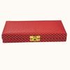 Decorative Wood Shagun Cash and Jewellery Box for Wedding and Festive Gifting, Red, Medium