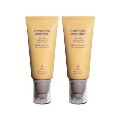 Солнцезащитный крем с черным рисом Moisture Airy-Fit 50 мл – Специальный набор 1+1