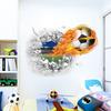 3D трехмерная футбольная наклейка на стену, наклейка для украшения стены, детская наклейка на стену, наклейка на автомобиль, креативная наклейка