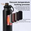 Stainless Steel Vacuum Cup 40oz Insulated Water Bottle Leak Proof Wide Mouth Thermal Flask Keep Cold Hot Beverage Tea Coffee Cup for Outdoor Sports