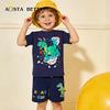 Summer Boys' European-Style Short-Sleeve Printed T-Shirts for Toddlers & Kids
