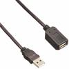 USB Cable Extension USB2.0 (USB A Male To USB A Female) Built-in Magnet 1m Graphite USB-EAM1GT