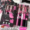 6PCS Butterfly Series 0.5mm Writing Pen Kawaii Black Ink Pen Boxed Cute Press Gel Pen School Office