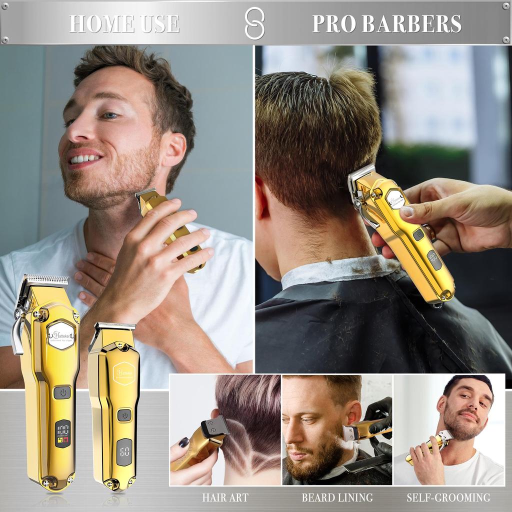 Hatteker Машинки для стрижки волос Elite Pro, бритва для головы, мужские машинки для стрижки волос, безопасные расчески премиум-класса для профессиональных парикмахеров