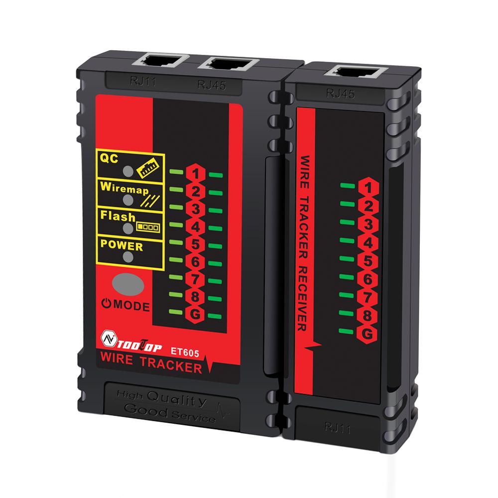 ET605 Тестер кабельных портов Проверка сопряжения кабелей Переключатель Flash POE Выдерживаемое напряжение полярности 60 В с