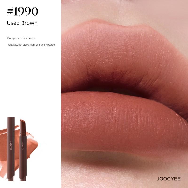 Joocyee/Matte Soft Mist Lipstick Pen in Fashionable Brown Color, Enhances Fairness, Vintage Nude Lipstick