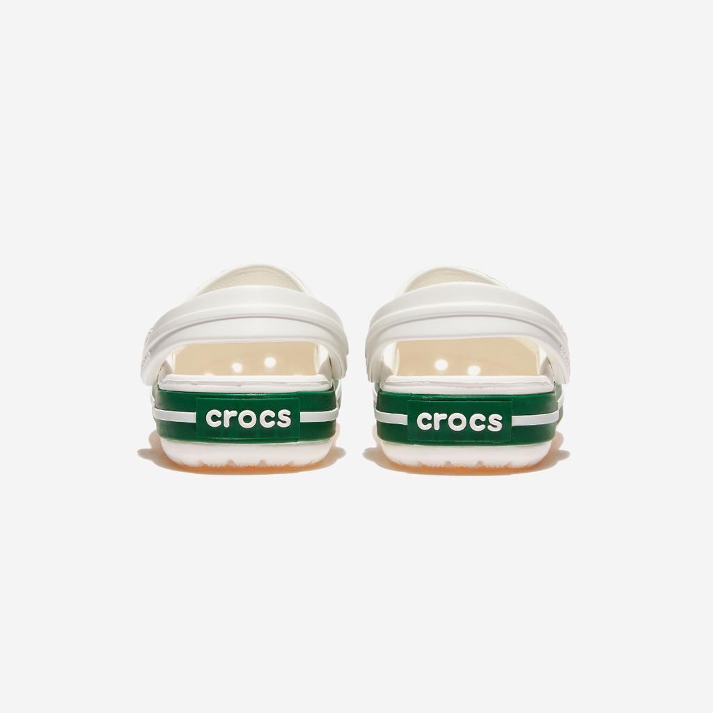 [Crocs] Crocband Clog Toddler [CRS207005-WHITE/GREEN IVY]