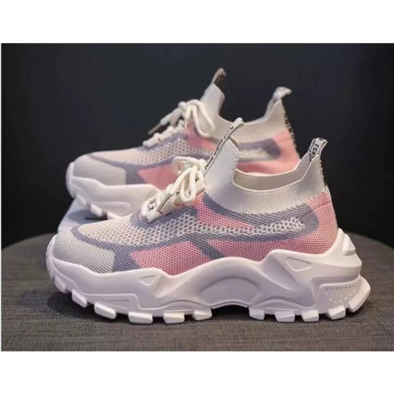Женские туфли на плоской подошве, весенняя обувь, детская летная тканая дышащая повседневная женская обувь, модная студенческая обувь для пап, спортивная обувь