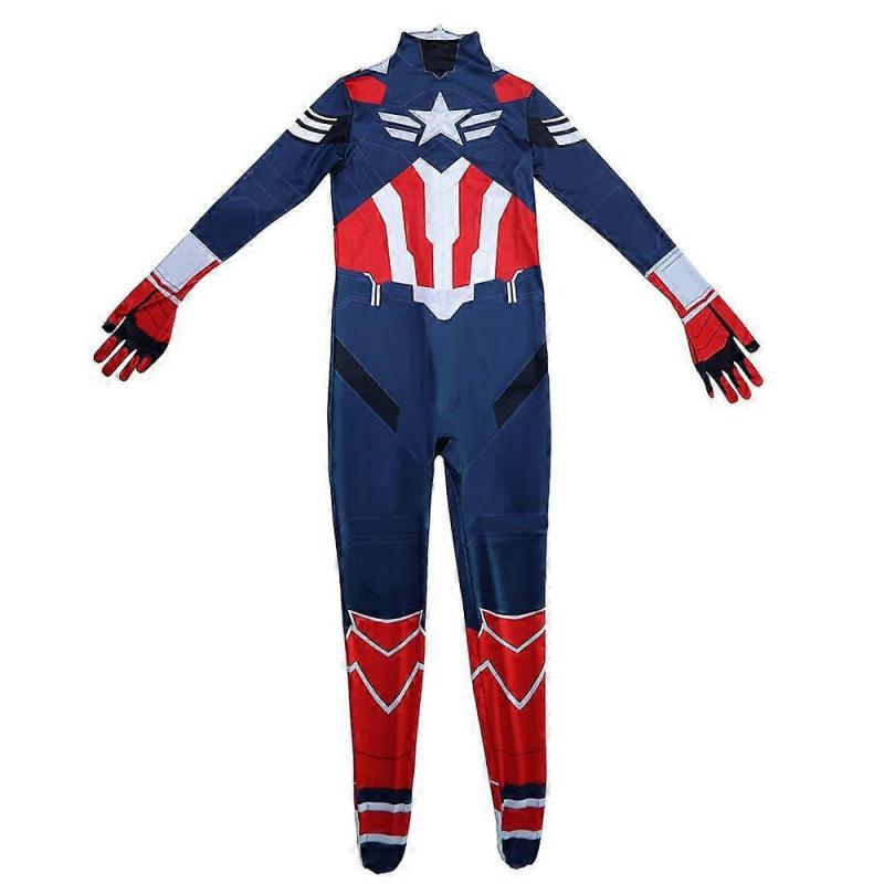 Avengers Captain America 4 Bodysuit Marvel Cosplay Costume Men's Role Play Halloween Outfit
