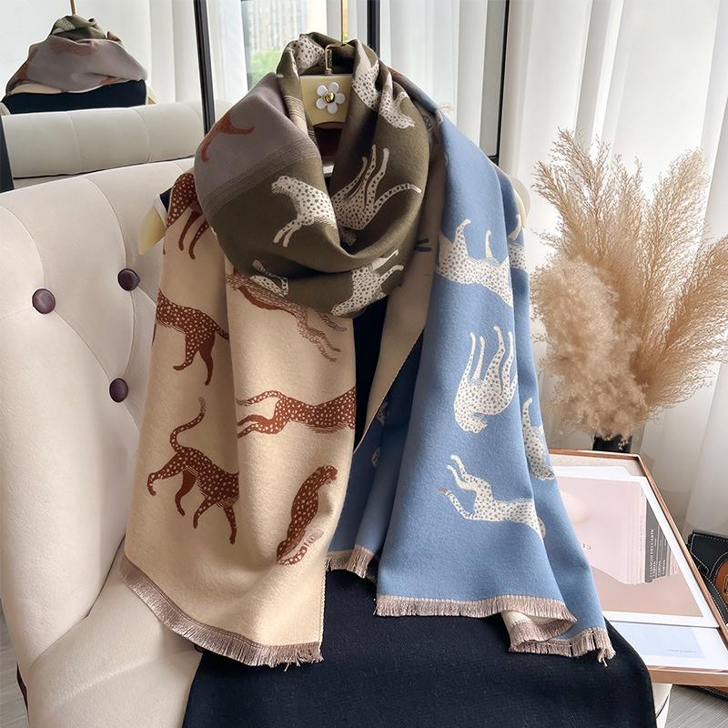 Роскошный дорожный пончо, теплый кашемировый шарф, женский плотный плед, зимняя шаль Bufanda с принтом, новые накидки, пашминовые женские палантины