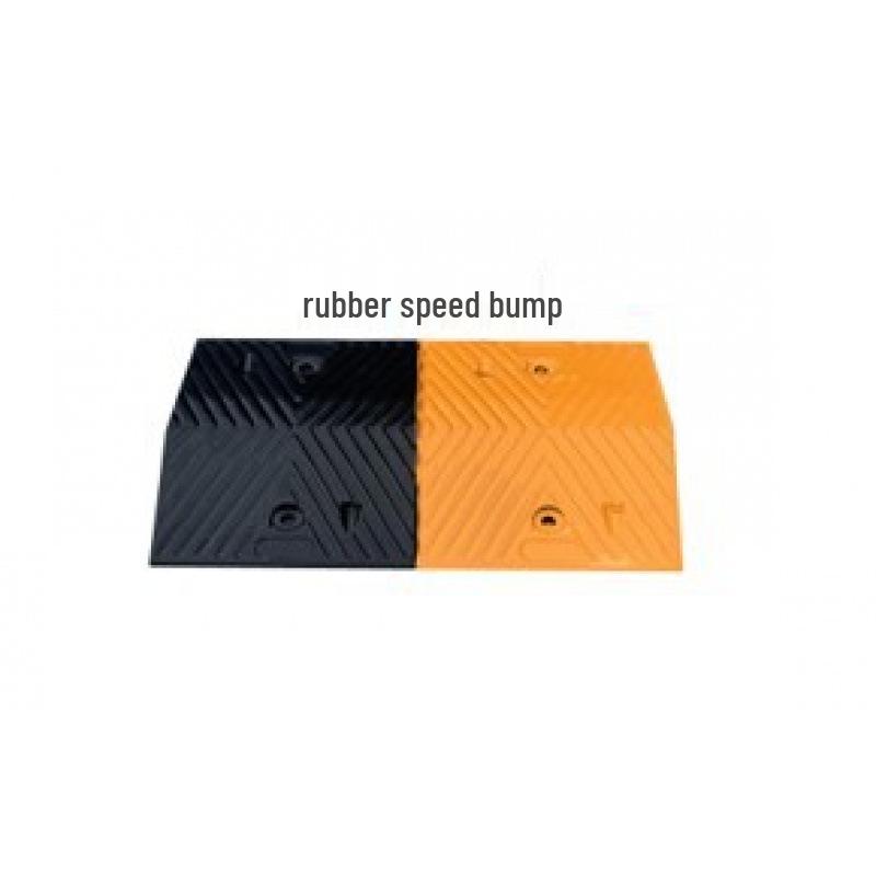 Thickened Rubber Speed Bump for Community and Garage Entrances