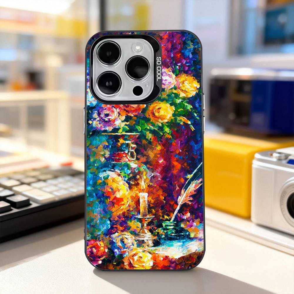 L-Leonid A-Afremov Painting Phone Case For iPhone 17,16,15,14,13,12,11,Pro,XS,Max,Plus,Mini,SE4,E Black Matte Shockproof Cover