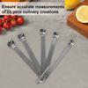 5 шт. мерных ложек из нержавеющей стали, набор квадратных мини-мерных ложек для специй, дозирующие ложки для кухни, домашней кухни