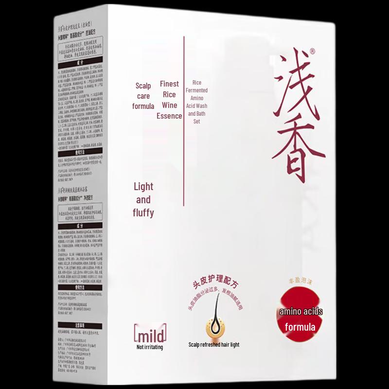 ASAKA Rice Ferment Amino Acid Shampoo and Body Wash Set