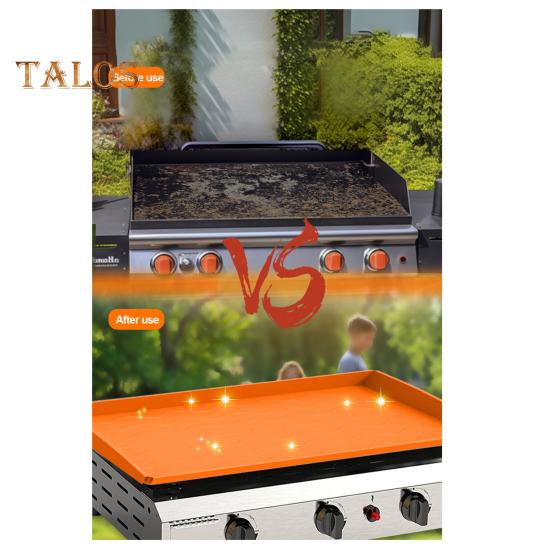 Силиконовый коврик для барбекю для гриля Blackstone 28 дюймов, прочный защитный чехол для гриля пищевого класса для домашних вечеринок и встреч на открытом воздухе