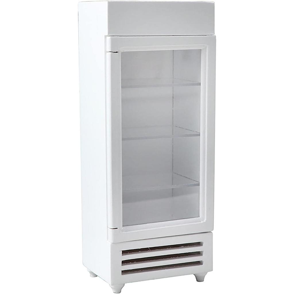 Однодверный игрушечный холодильник, мебель для кукольного домика в масштабе 1/12, аксессуары для кукольного домика, однодверный холодильник, кухонная игрушка для детей