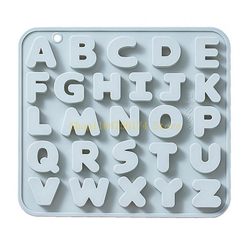 English Letter Shaped Resin Silicone Fondant Mold DIY Cake Pastry Baking Mold top sale