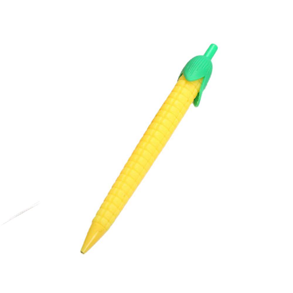 Creative Carrot Cactus Corn Cartoon Mechanical Pencil Stationery Soft Gel Pen Press Pencil