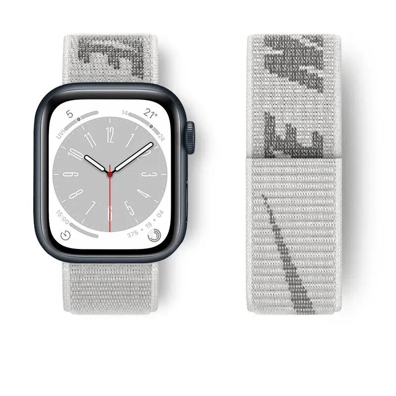 Nylon loop For Watch Band Ultra-2 49mm 44mm 40mm 45mm 41mm Sport pride Bracelet iwatch Strap Series 9 8 se 7 6 5 4 3