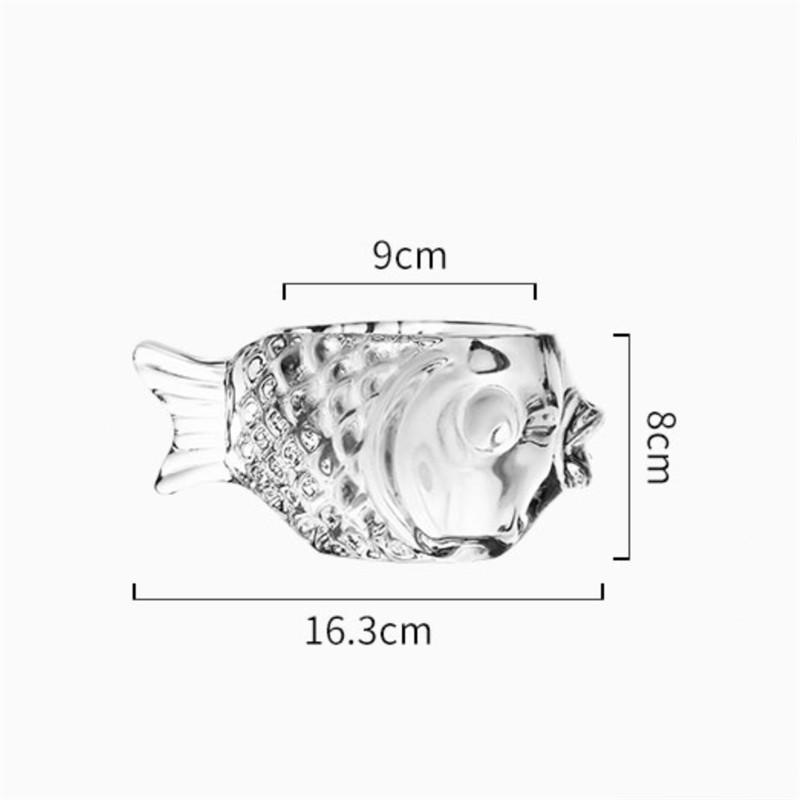 Mermaid Wine Glass – Creative Transparent Fish Cup, Irregular Cocktail Beer Mug, Unique Brandy Drinkware