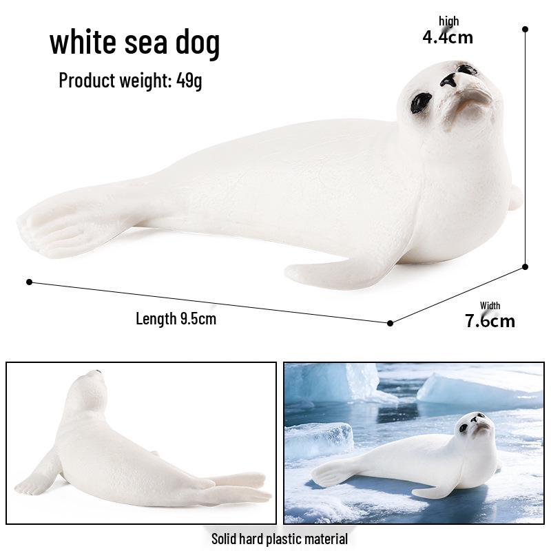 Realistic Arctic Animal Models Toys: Polar Bear, Beluga, Seal, Wolf, Snow Leopard, Penguin