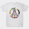 T Shirt Women Peace Sign Love Butterflies Colorful Retro Gift Harajuku Print Kawaii Tshirt Summer Short Sleeve Female T-Shirt Top Tee