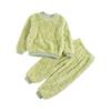Children's Girls Boys Pyjamas Soft Loungewear Sleepwear Winter Warm Long Sleeve Tops with Pants Leisure Suit