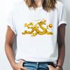 2025 New Women’S T-Shirt Dragon Domineering Pattern Printing Streetwear Ladies Graphic Summer Female Tee Tops