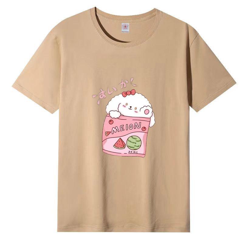 Новая летняя футболка с круглым вырезом и короткими рукавами для женщин, повседневная, большие ярды, свободная футболка с короткими рукавами для женщин