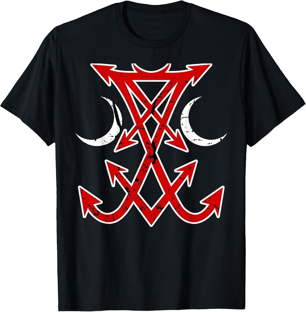 Gothic Devil Sigil T-Shirt - Unique Occult Inspired Design