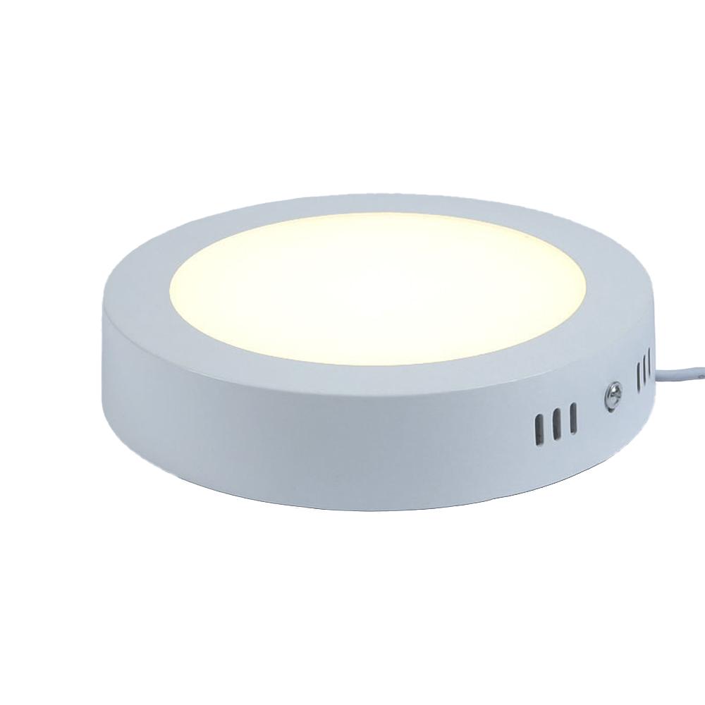 18W 6000K LED Panel Light Ultra-Thin Round Surface Mount Downlight Ceiling Light for Home Office