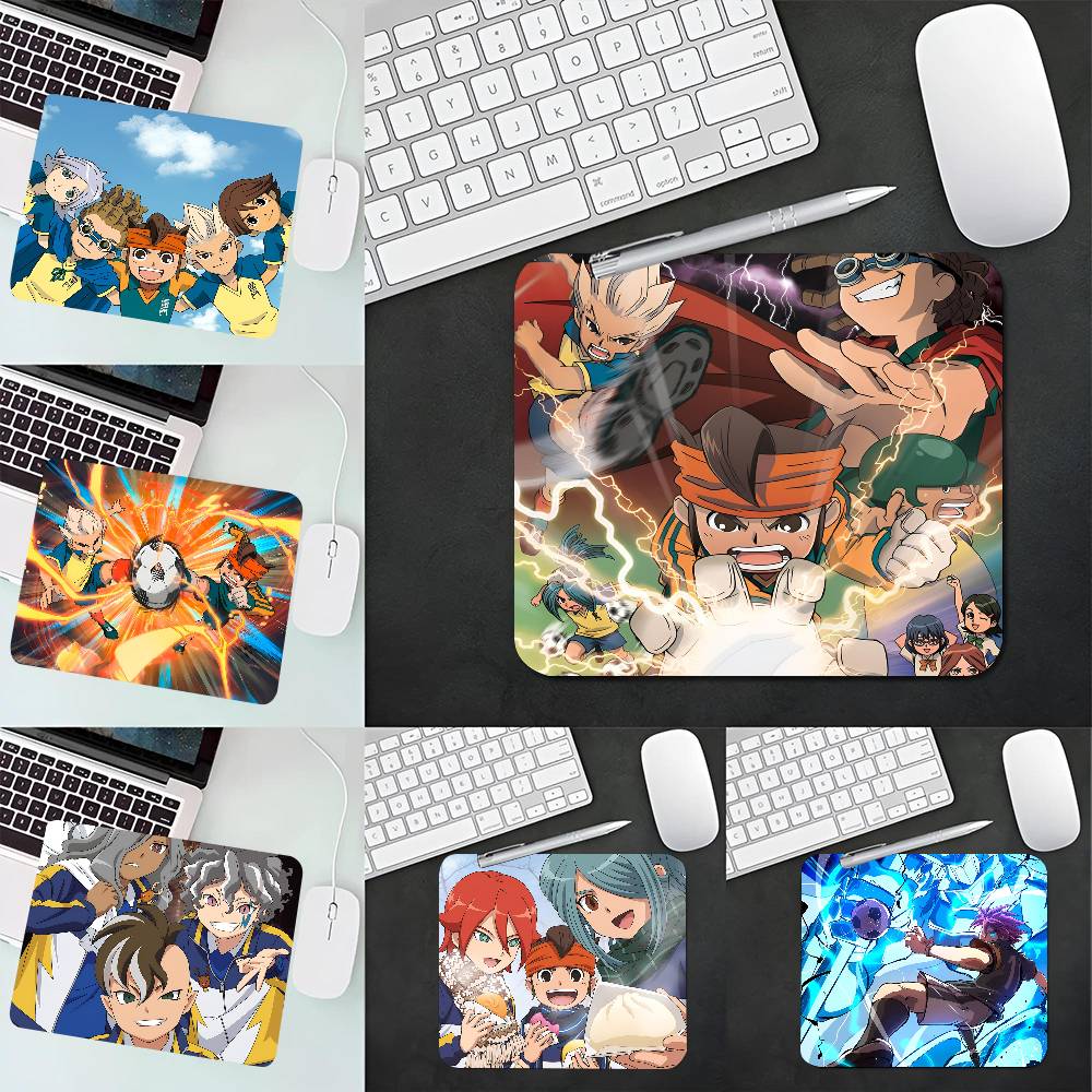 Игровой коврик для мыши Inazuma Eleven, маленький, с обработанными краями, для геймеров, на компьютерный стол, прямоугольный, противоскользящий, резиновый