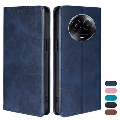 Магнитный кожаный чехол для мобильного телефона Realme 11 10 9 8 7 Pro Plus 11X 8i 8S Business Wallet Case для Realme 11 с отделениями для карт