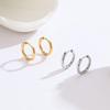 Korean Style Titanium Hoop Earrings - Versatile, Trendy, High-End Accessories