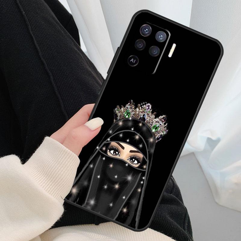 Мусульманский Исламский Чехол-Хиджаб для Девочек Арабский Для Oppo A18 A38 A58 A78 A98 A80 A60 A40 A96 A76 A16 A94 A74 A54 A15 A17 A57 A77 A5 Pro