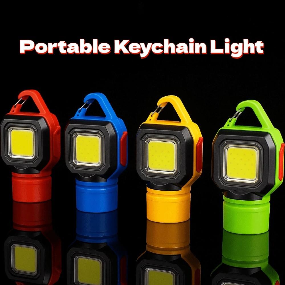 Bright Outdoor Flashlight Keychain Rechargeable LED Mini Light Keychain Camping