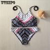 Сексуальный принт Леди Сплит Бикини Мода Дайвинг Пляж Купальники