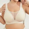 Sexy Full Cup Seamless Mesh Plus Size Women's Underwear Comfortable Bra Push Up Bra Suitable for Big Breasts