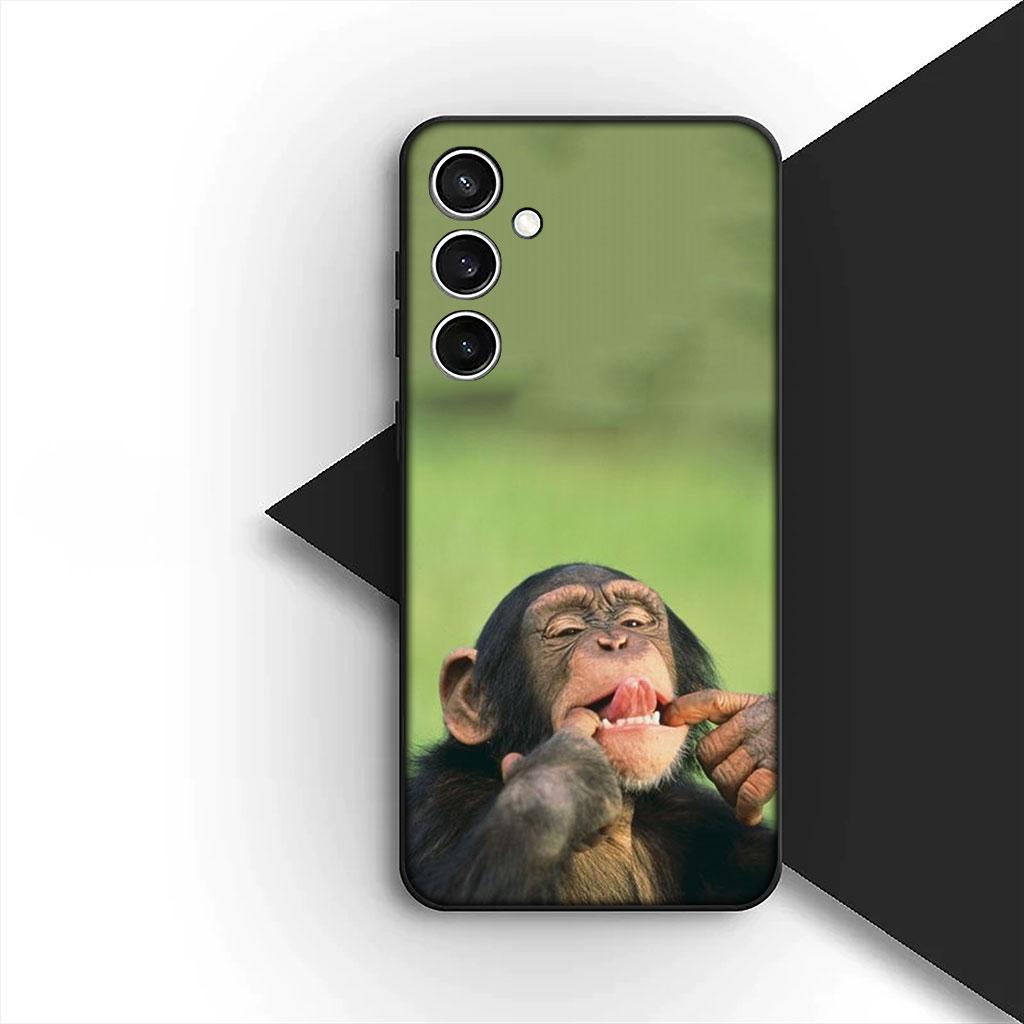 Casing Phone Cover for Samsung Galaxy S25 S24 S23 FE Ultra Plus S7 Edge S25+ S23+ A56 5G Case  Monkey Gorilla Ape Baby Animal