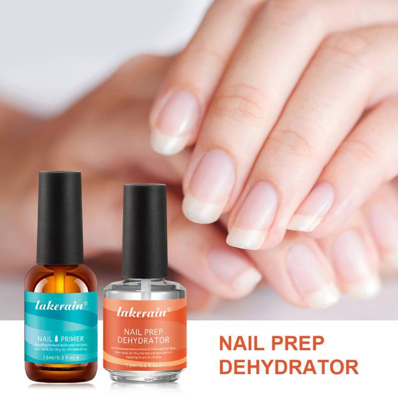 Nail Primer Set With Balancing Solution And Adhesive For Professional Manicure Care
