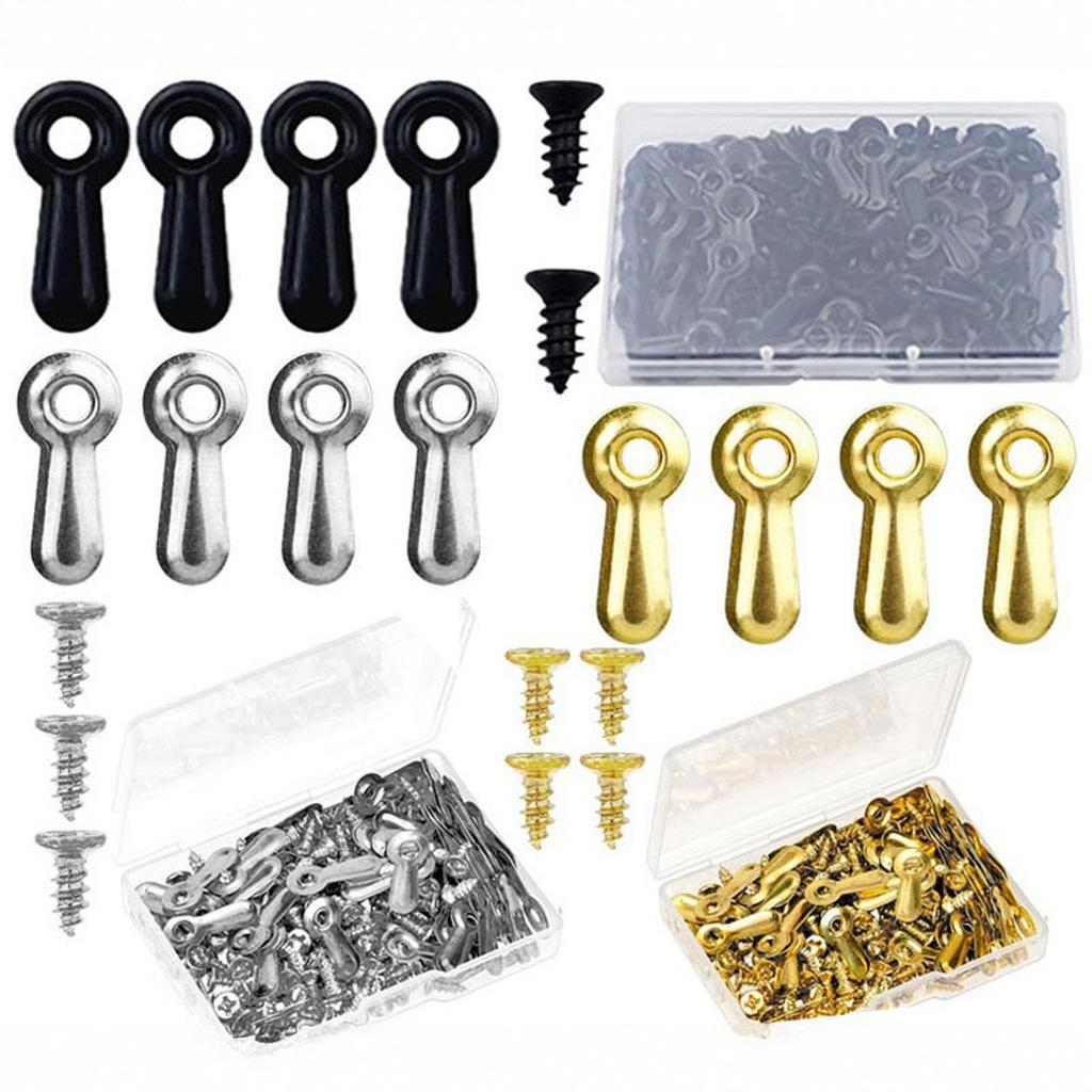 Boxed Frame Back Plate Clips – Rotating Metal Buttons for Picture Frame Fixing