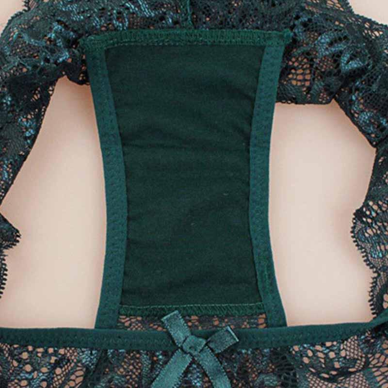 Сексуальное модное женское мягкое треугольное нижнее белье с кружевом средней талии Brife Transparent