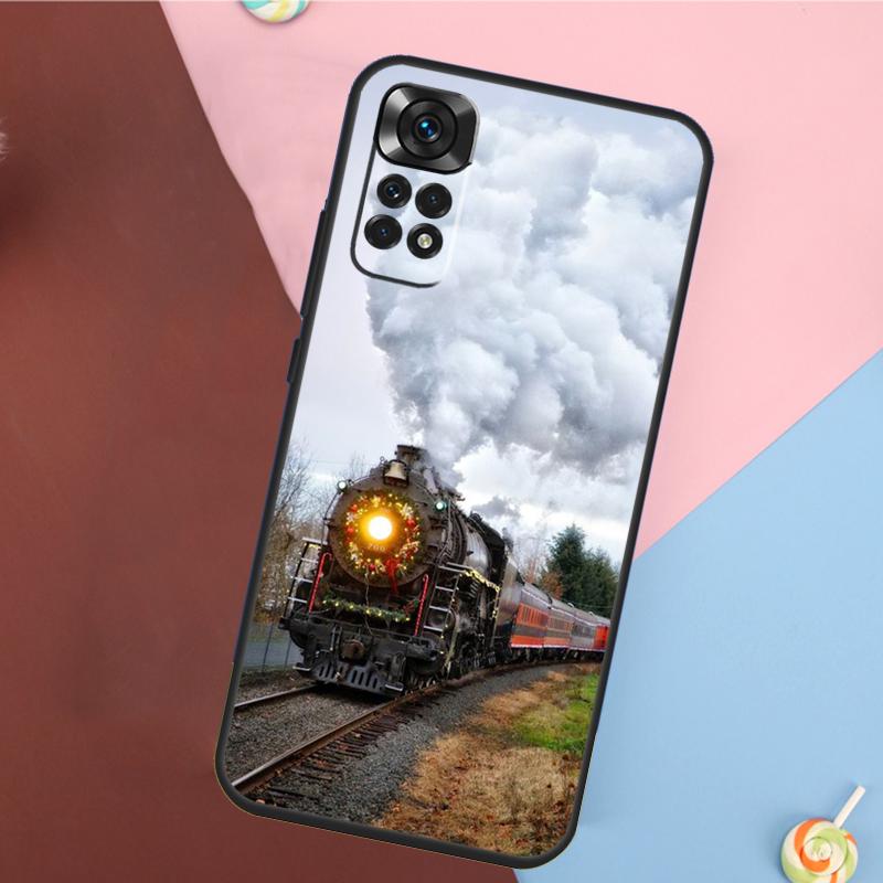Винтажный паровоз Железная дорога Чехол Для Xiaomi Redmi Note 13 Pro 14 12 11 9 10 9S 10S 11S 12S Redmi 14C 10C 12C 13C Чехол
