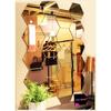 Hexagon 20 Golden Mirror Stickers for Wall, Hexagon Mirror Wall Stickers, Acrylic Mirror Sticker, Hexagonal Mirror Wall Sticker, Wall Mirror