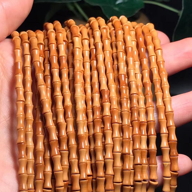 Чётки из оливковой косточки и бамбука со 108 бусинами и разделителем «Принц»