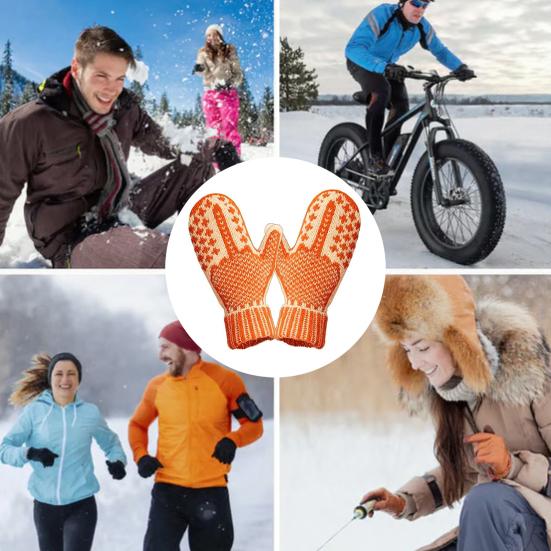 Забавные варежки со средним пальцем, дерзкие варежки с жестом "показать птицу", теплые зимние вязаные перчатки с скрытым отношением, прикольный подарок для мужчин и женщин