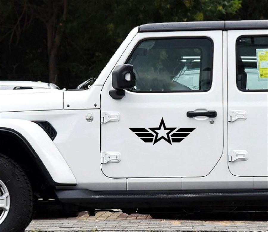 Виниловая наклейка на дверь для Jeep Wrangler