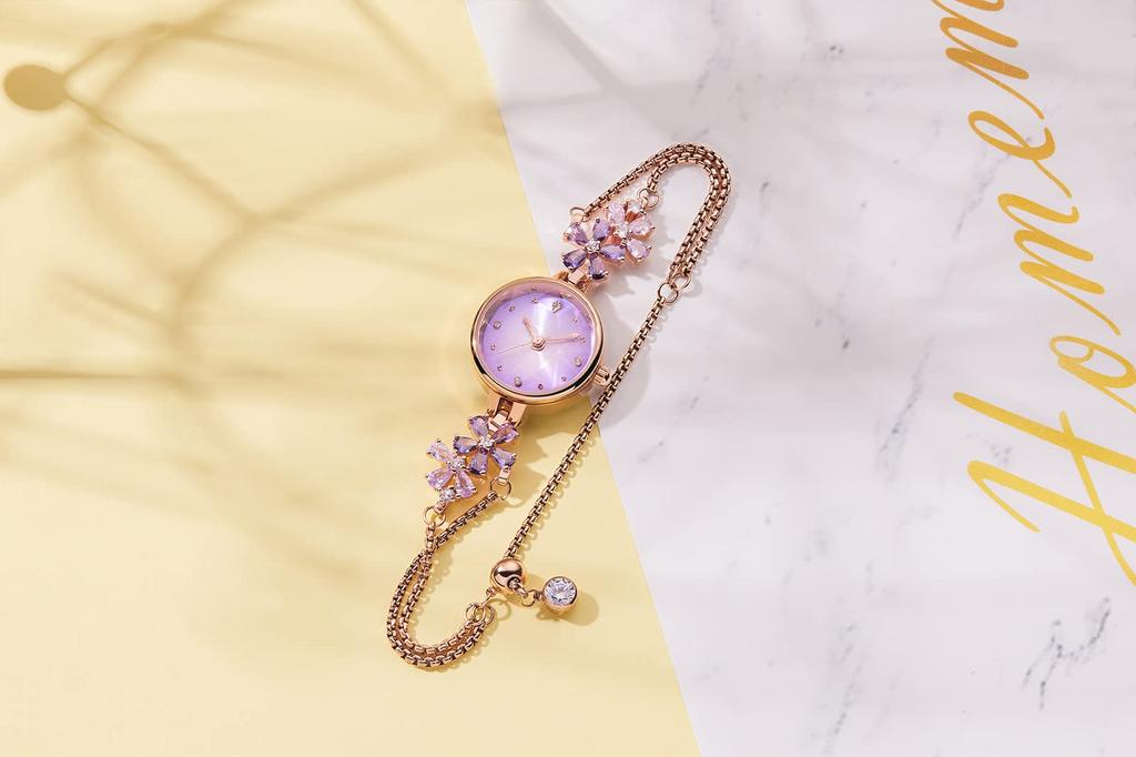 Time100 Рождественский подарок Новогодний подарок Женские часы Японский кварцевый браслет Многогранный стеклянный ремешок с кристаллами Водонепроницаемые часы Подарочная коробка для женщин